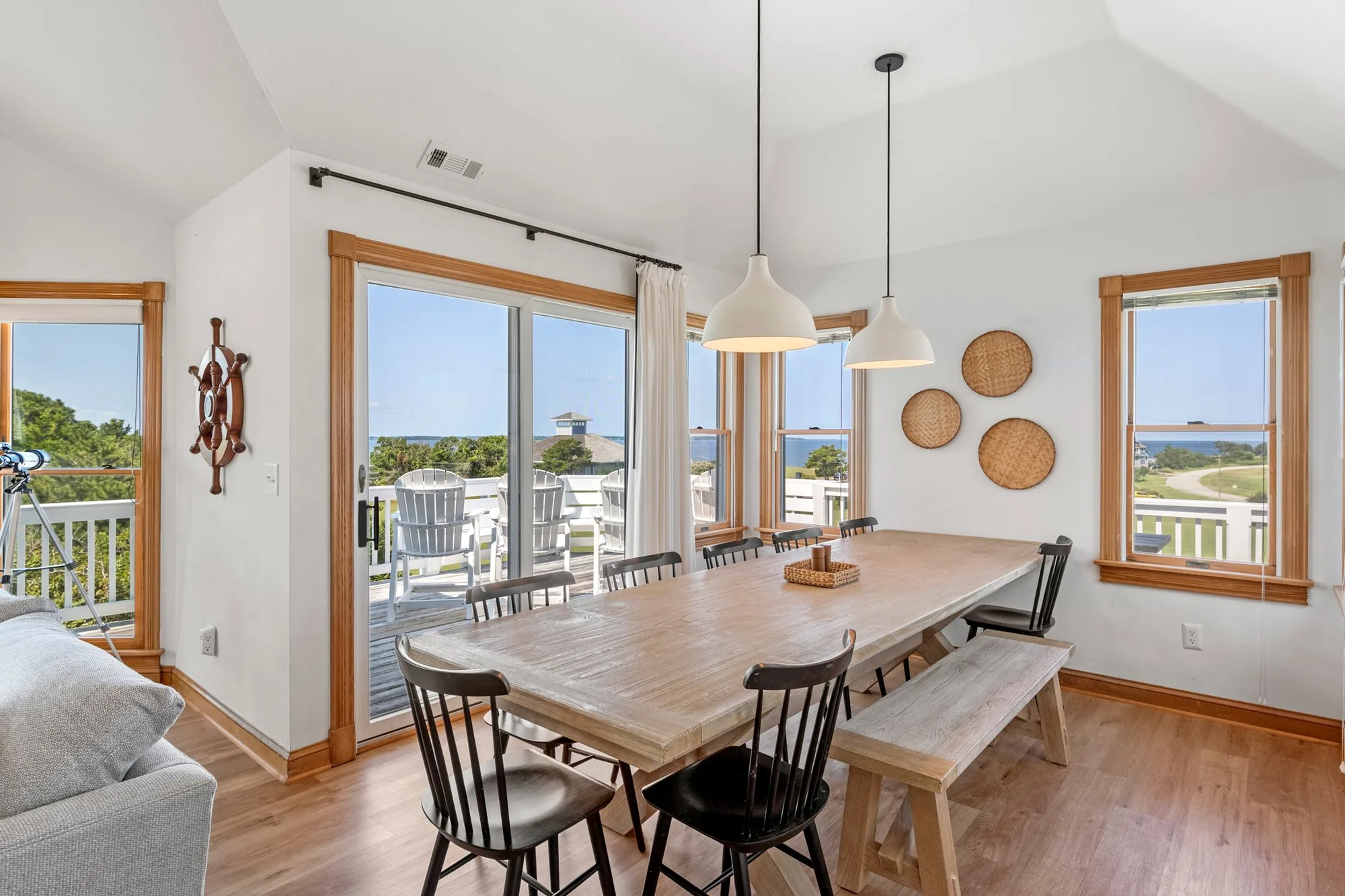 Open living and dining